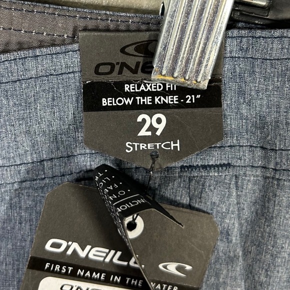O'Neill Men's Hybrid Shorts Size 29 Relaxed Fit Below Knee Navy Heather NWT - Picture 8 of 12